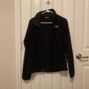 The North Face black fuzzy jacket